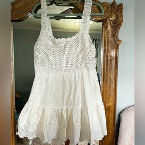 ASOS Design eyelet and crochet summer dress.